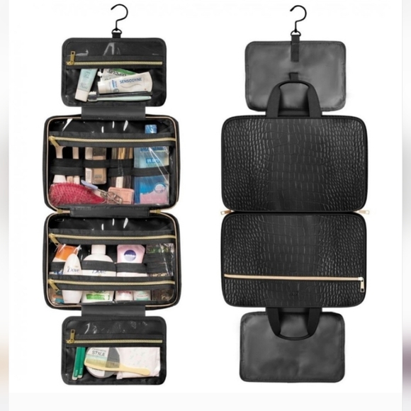 Handbags - Black Hanging Travel Toiletry Bag